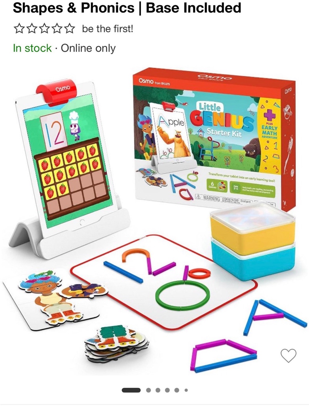 Osmo Little Genius Starter Kit - plus Early math